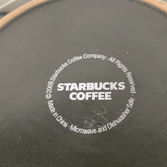 STARBUCKS Siren Mermaid Cup Bowl Mug with Saucer Plate 2008 Collectable 18 oz - Picture 8 of 10